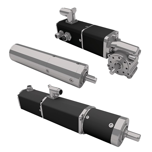 Black BLDC Motor with Gearbox, Stainlesssteel Brushed Motor with Angular Gearbox