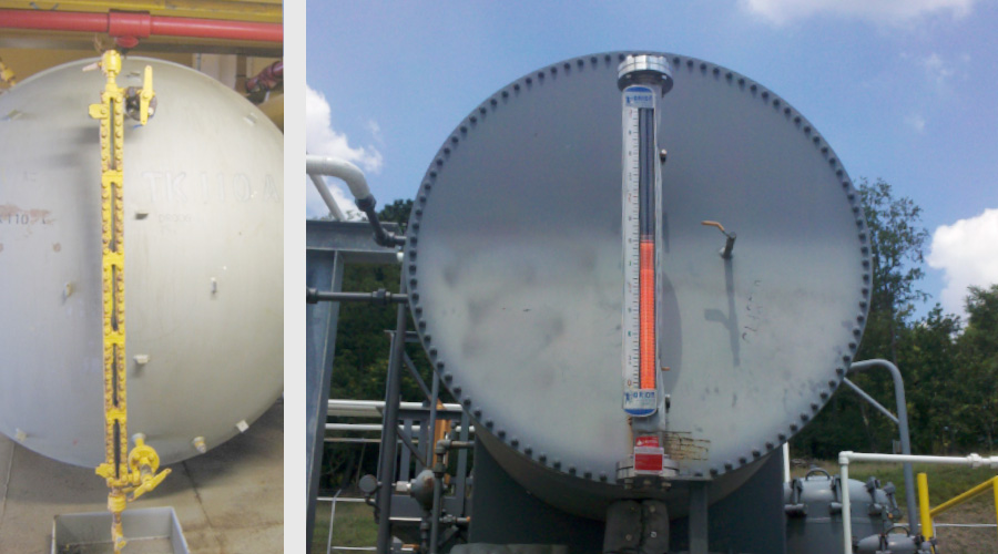 Comparison of Sight Glass and Magnetic Level Indicator